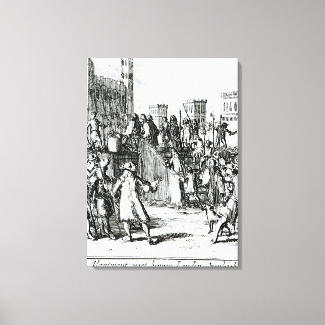 The Execution of the Duke of Monmouth Canvas Print (Front)