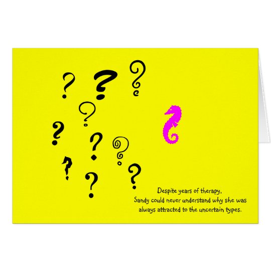 The Existential Seahorse_Years of Therapy Greeting Card