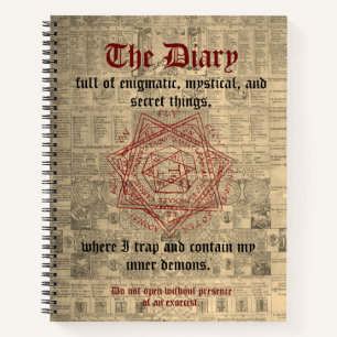 The Exorcist's Enigma: Mystical Diary Notebook