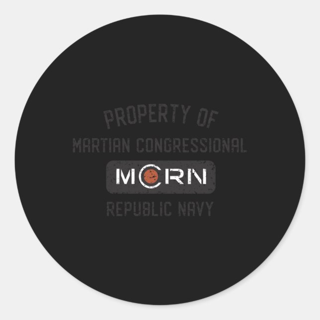 The Expanse Property Of Mcrn Classic Round Sticker (Front)