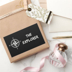 The explorer rectangular sticker