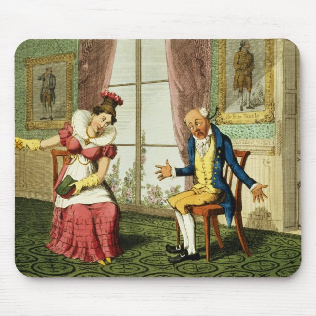 The Expostulation, pub. by G. Humphrey, 1821 (colo Mouse Mat (Front)