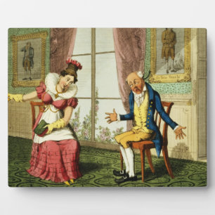 The Expostulation, pub. by G. Humphrey, 1821 (colo Plaque