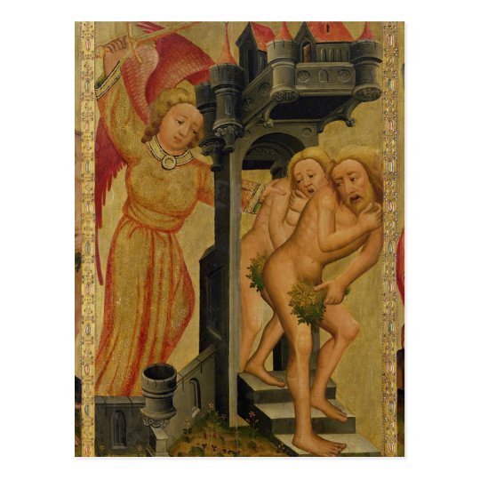 The Expulsion from the Garden of Paradise Postcard