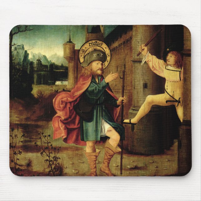 The Expulsion of Saint Roch from Rome Mouse Mat (Front)