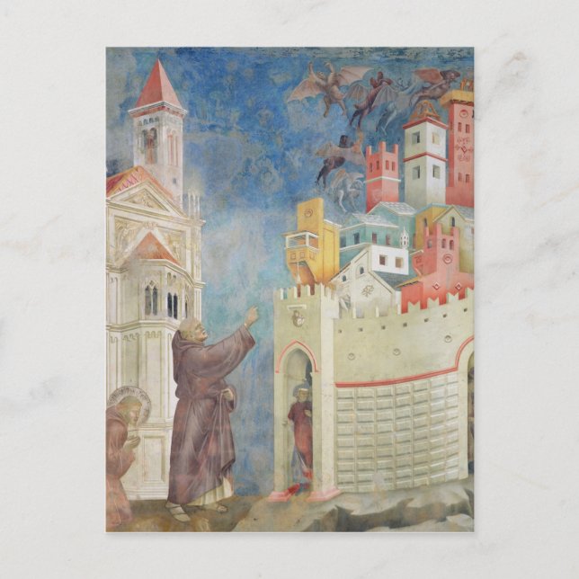 The Expulsion of the Devils from Arezzo, 1297-99 Postcard (Front)