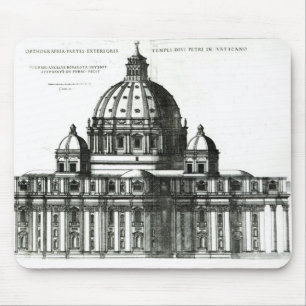 The Exterior of St. Peter's Basilica in Rome Mouse Mat