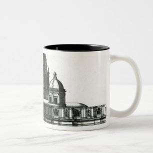 The Exterior of St. Peter's Basilica in Rome Two-Tone Coffee Mug