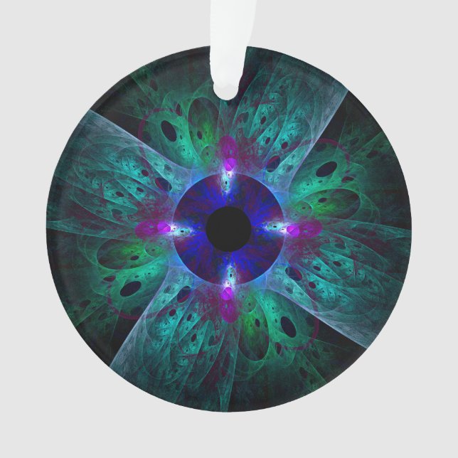 The Eye Abstract Art Acrylic Circle Ornament (Front)