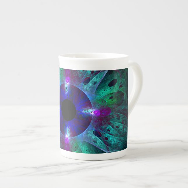 The Eye Abstract Art Bone China Mug (Front Right)