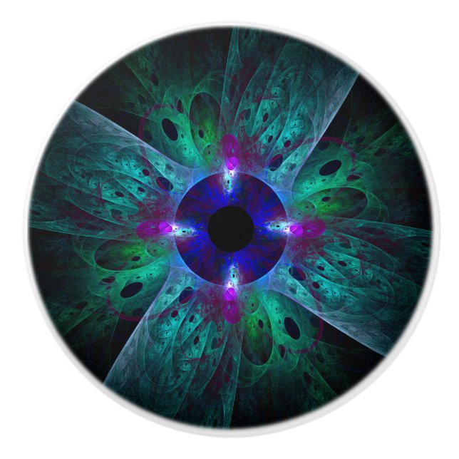 The Eye Abstract Art Ceramic Knob (Front)