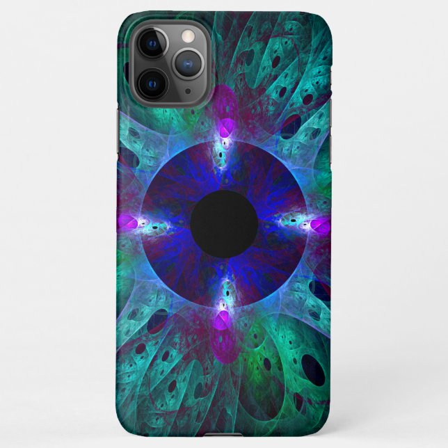 The Eye Abstract Art Glossy iPhone Case (Back)