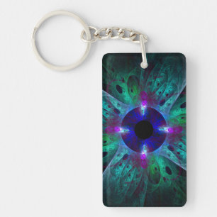The Eye Abstract Art Key Ring
