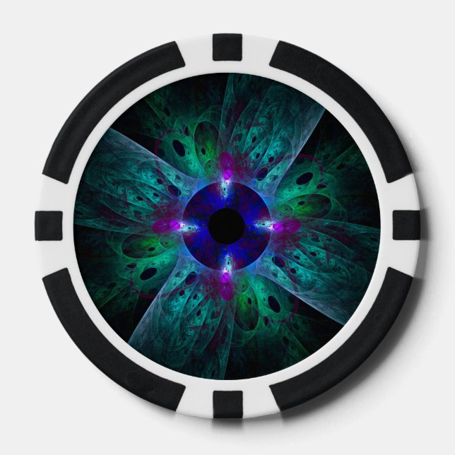 The Eye Abstract Art Poker Chips (Front)