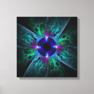 The Eye Abstract Art Quad Canvas Print