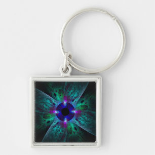 The Eye Abstract Art Small Key Ring