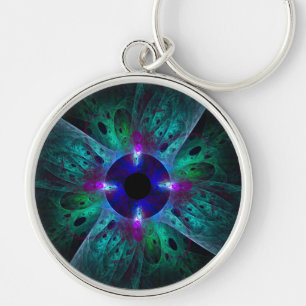 The Eye Abstract Art Small Key Ring