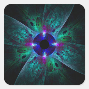 The Eye Abstract Art Square Sticker