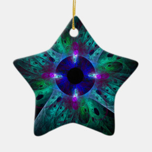 The Eye Abstract Art Star Ornament