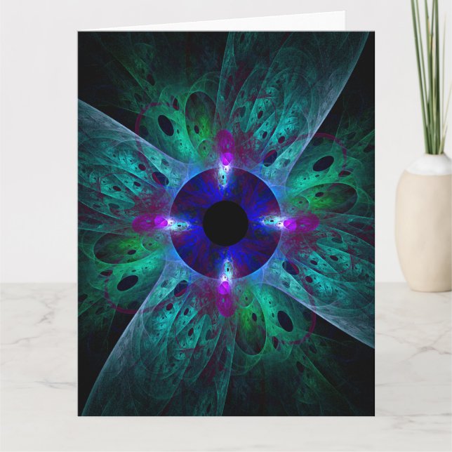 The Eye Abstract Art Thank You Card (Front)