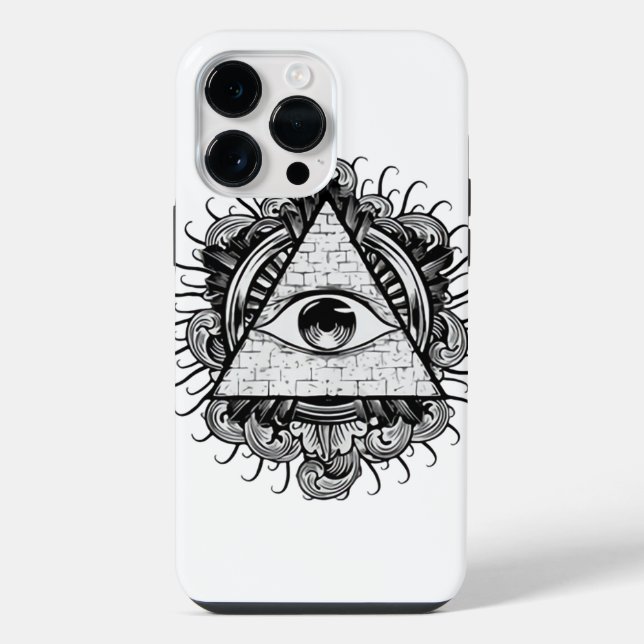The Eye All Seeing Illuminati iPhone Case (Back)