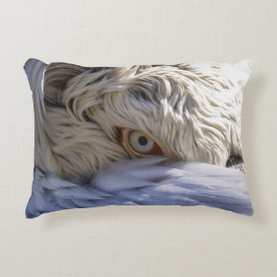 The Eye of a Pelican Decorative Cushion