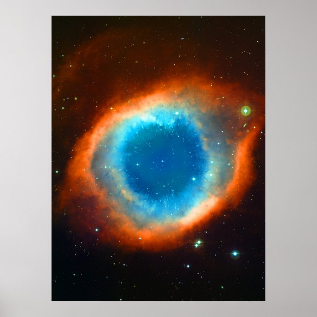 The Eye of God - Helix Nebula Astronomy Image Poster (Front)
