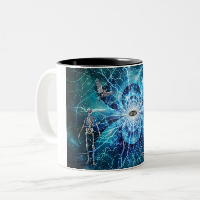 The Eye of God Two-Tone Coffee Mug (Front Left)