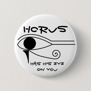 The Eye of Horus 6 Cm Round Badge