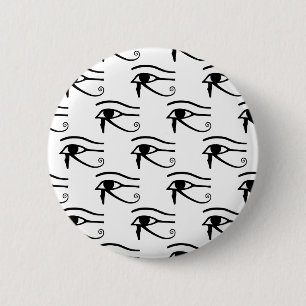 The Eye Of Horus Pattern 6 Cm Round Badge