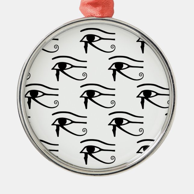 The Eye Of Horus Pattern Metal Tree Decoration (Front)