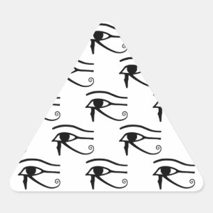 The Eye Of Horus Pattern Triangle Sticker
