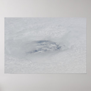 The eye of Hurricane BIll Poster