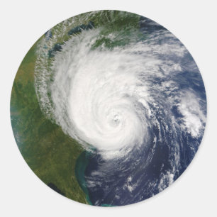 The Eye of Hurricane Isabel September 18 2003 Classic Round Sticker