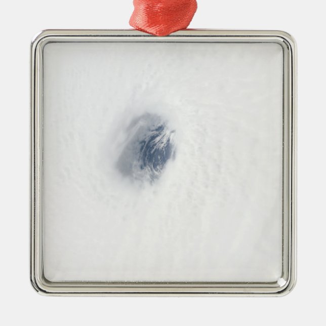 The eye of Hurricane Rita Metal Tree Decoration (Front)