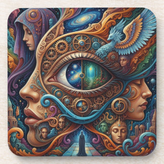 The Eye of Infinite Possibility Coffee Coaster