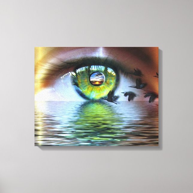 The eye of the beholder canvas print (Front)