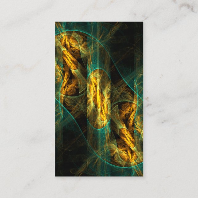 The Eye of the Jungle Abstract Art Business Card (Front)