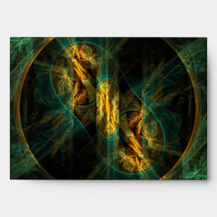 The Eye of the Jungle Abstract Art Envelope