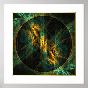 The Eye of the Jungle Abstract Art Foil Prints
