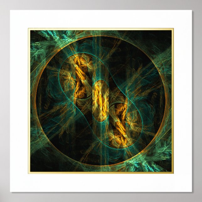 The Eye of the Jungle Abstract Art Foil Prints (Front)