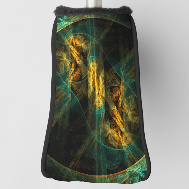 The Eye of the Jungle Abstract Art Golf Head Cover (Rotate 90)