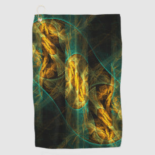 The Eye of the Jungle Abstract Art Golf Towel