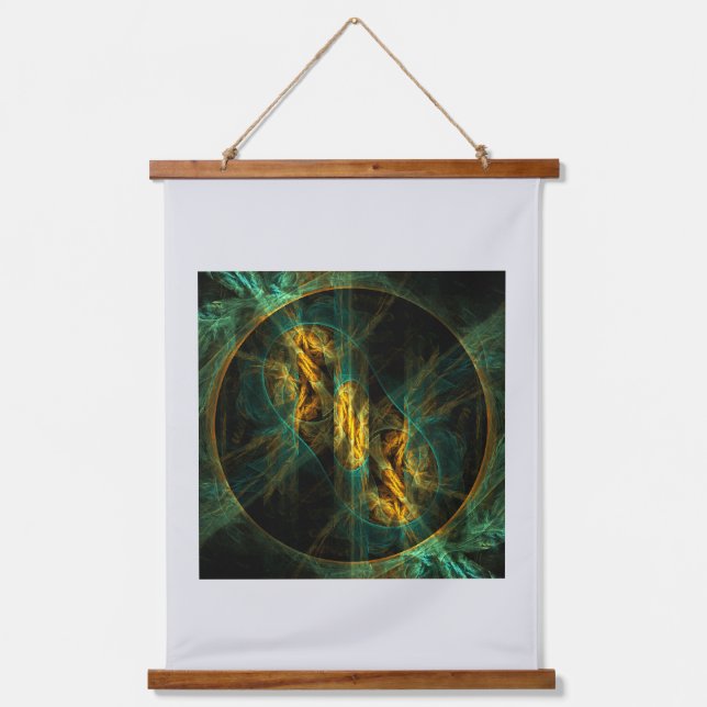 The Eye of the Jungle Abstract Art Hanging Tapestry (Front)