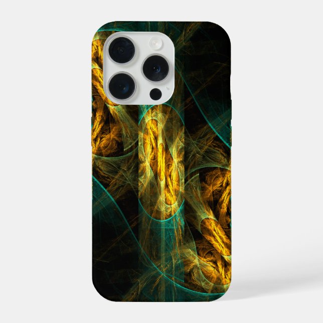 The Eye of the Jungle Abstract Art iPhone Case (Back)