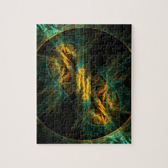 The Eye of the Jungle Abstract Art Jigsaw Puzzle (Vertical)