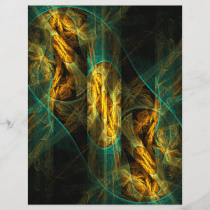 The Eye of the Jungle Abstract Art Letterhead