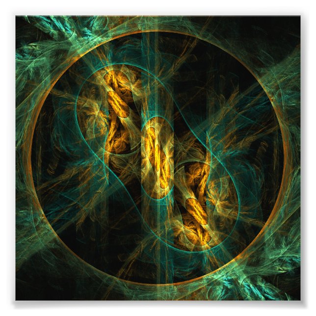 The Eye of the Jungle Abstract Art Photo Print (Front)