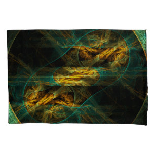 The Eye of the Jungle Abstract Art Pillowcase