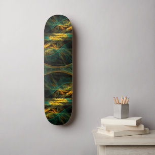 The Eye of the Jungle Abstract Art Skateboard
